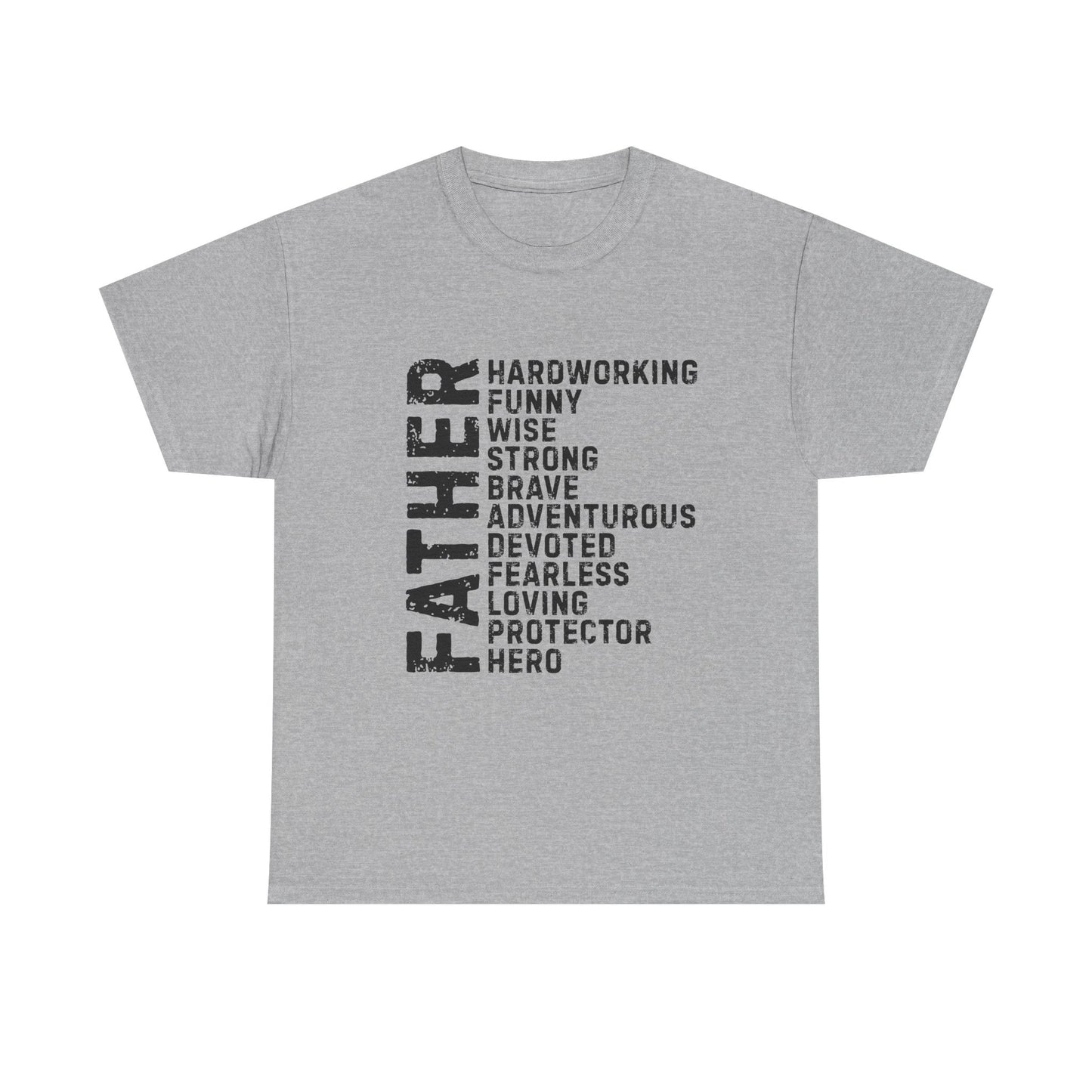 Father's Day Unisex Heavy Cotton Tee - Perfect Gift for Dad, Birthday Present, Adventure Tee, Funny Father's Day Shirt, Hero Dad Tee