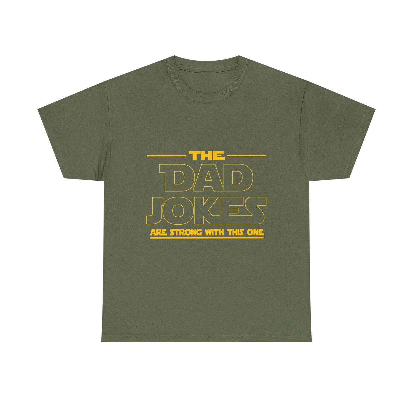 Dad Jokes Unisex Heavy Cotton Tee, Funny Tee for Dads, Gift for Father's Day, Humor Shirt, Casual Wear, Family Gathering