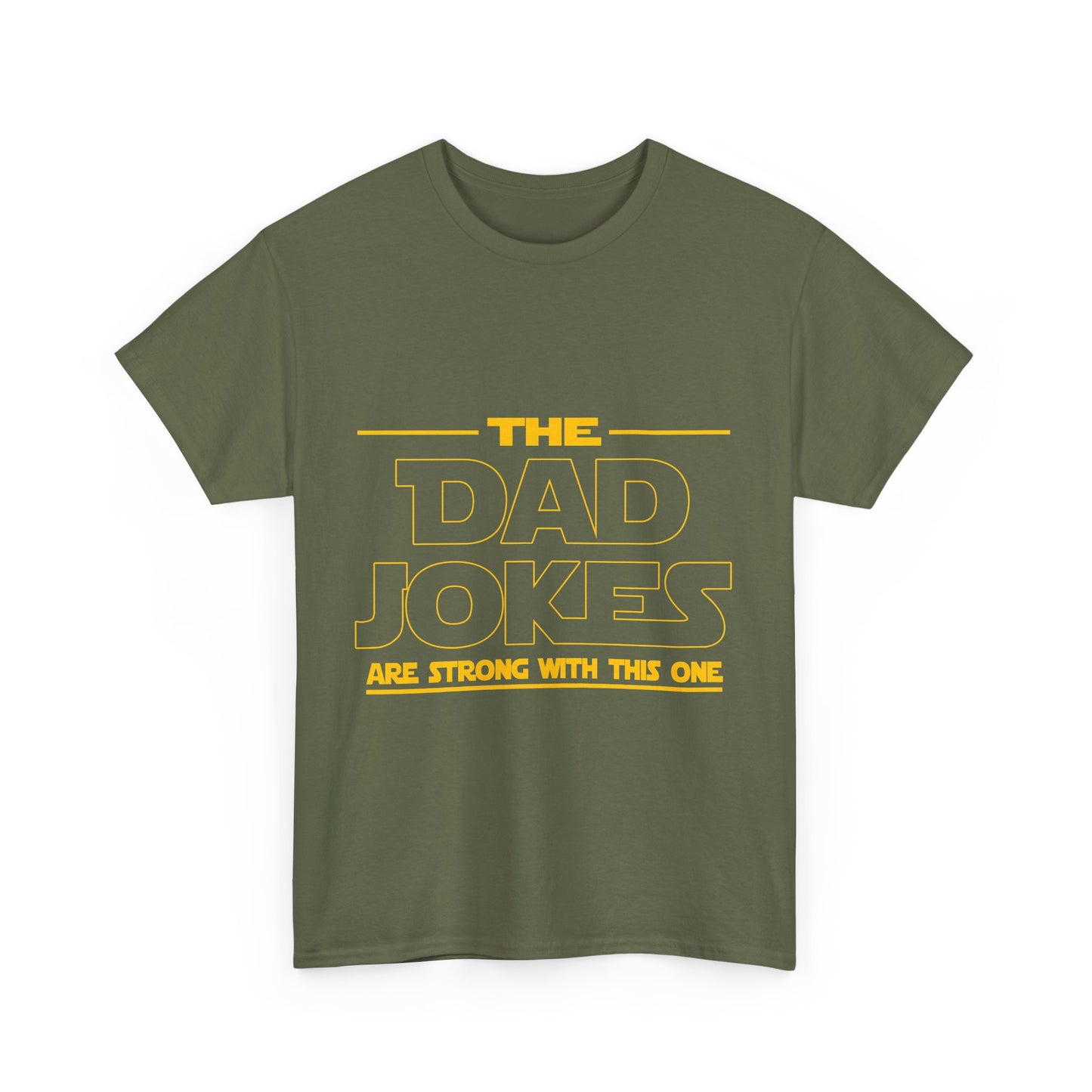Dad Jokes Unisex Heavy Cotton Tee, Funny Tee for Dads, Gift for Father's Day, Humor Shirt, Casual Wear, Family Gathering