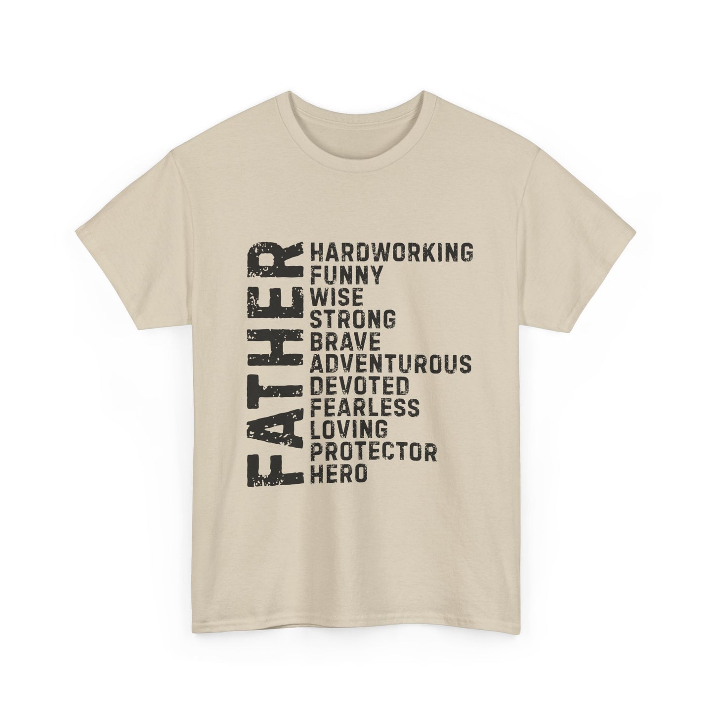 Father's Day Unisex Heavy Cotton Tee - Perfect Gift for Dad, Birthday Present, Adventure Tee, Funny Father's Day Shirt, Hero Dad Tee