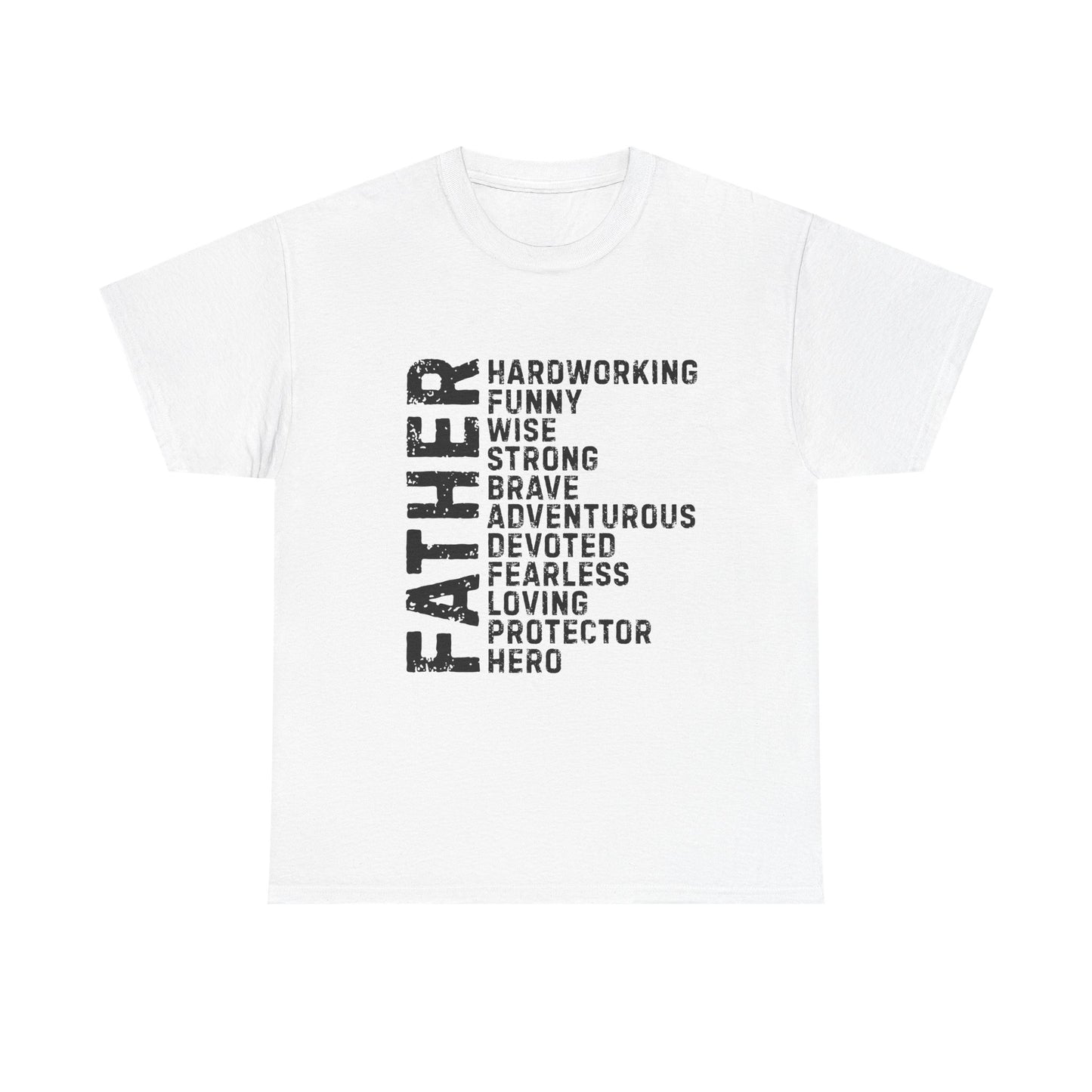Father's Day Unisex Heavy Cotton Tee - Perfect Gift for Dad, Birthday Present, Adventure Tee, Funny Father's Day Shirt, Hero Dad Tee
