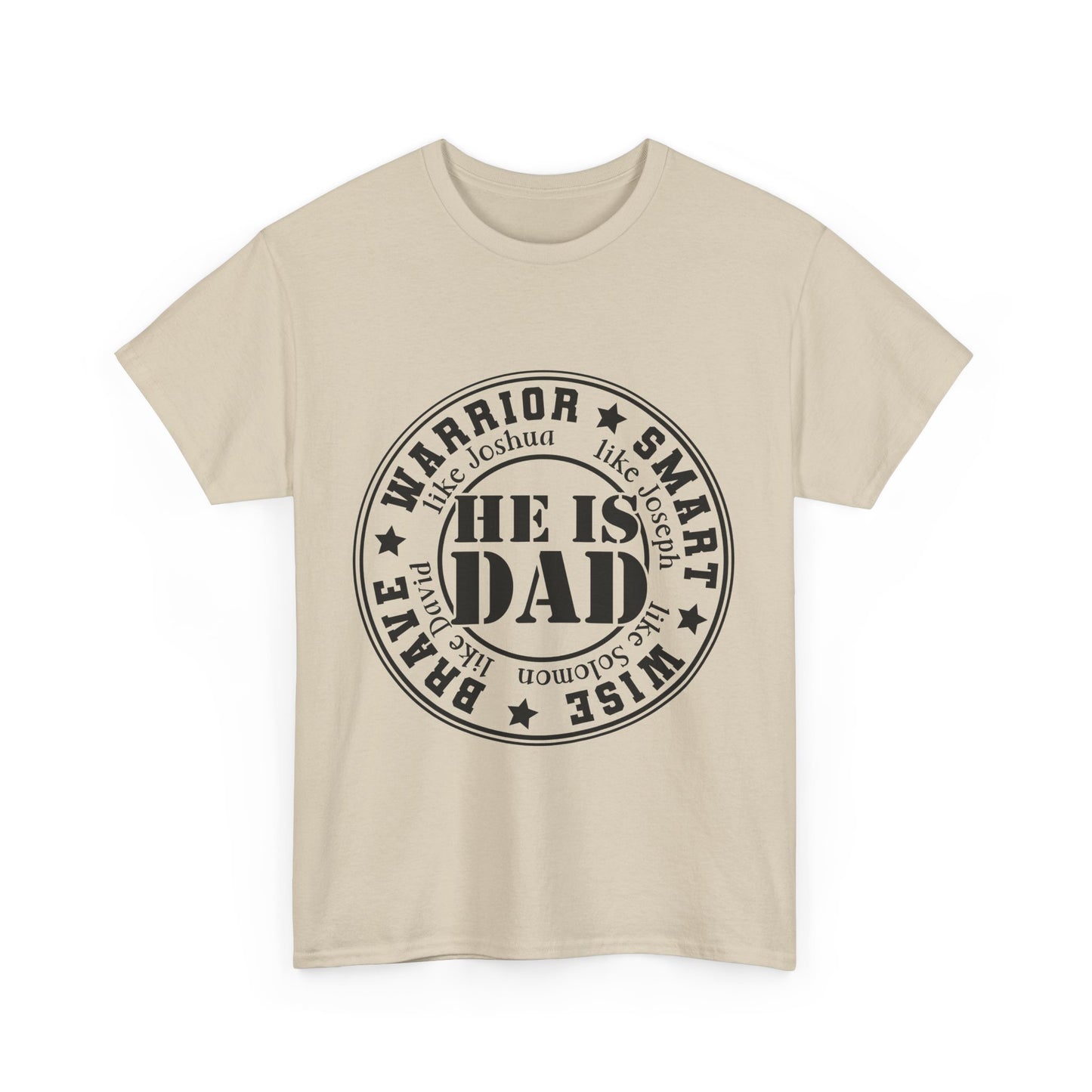 Father's Day Warrior Tee, Unisex Cotton Shirt, Gift for Dad, Smart and Brave T-Shirt, Inspirational Apparel