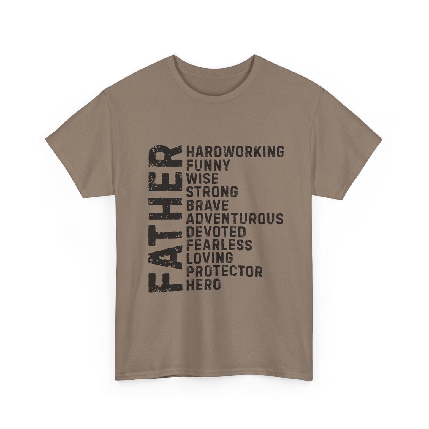 Father's Day Unisex Heavy Cotton Tee - Perfect Gift for Dad, Birthday Present, Adventure Tee, Funny Father's Day Shirt, Hero Dad Tee