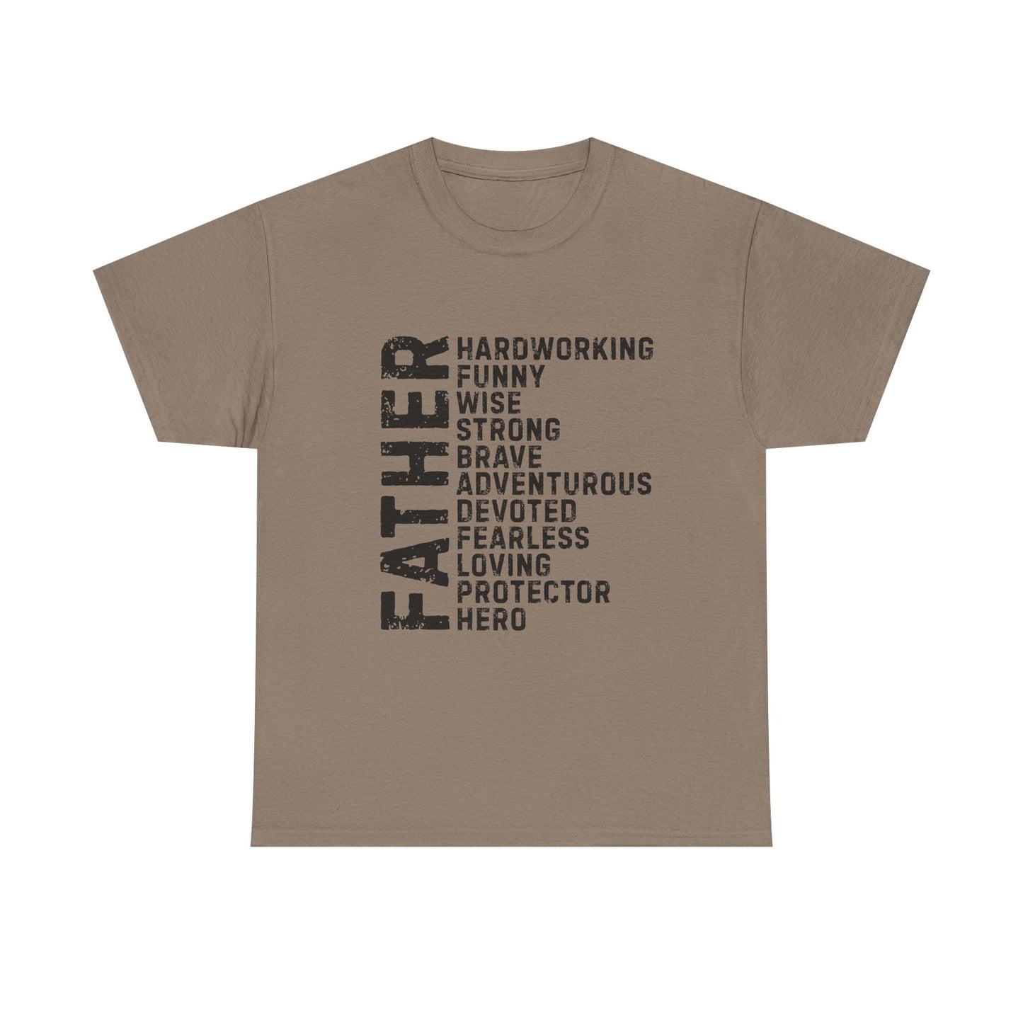 Father's Day Unisex Heavy Cotton Tee - Perfect Gift for Dad, Birthday Present, Adventure Tee, Funny Father's Day Shirt, Hero Dad Tee