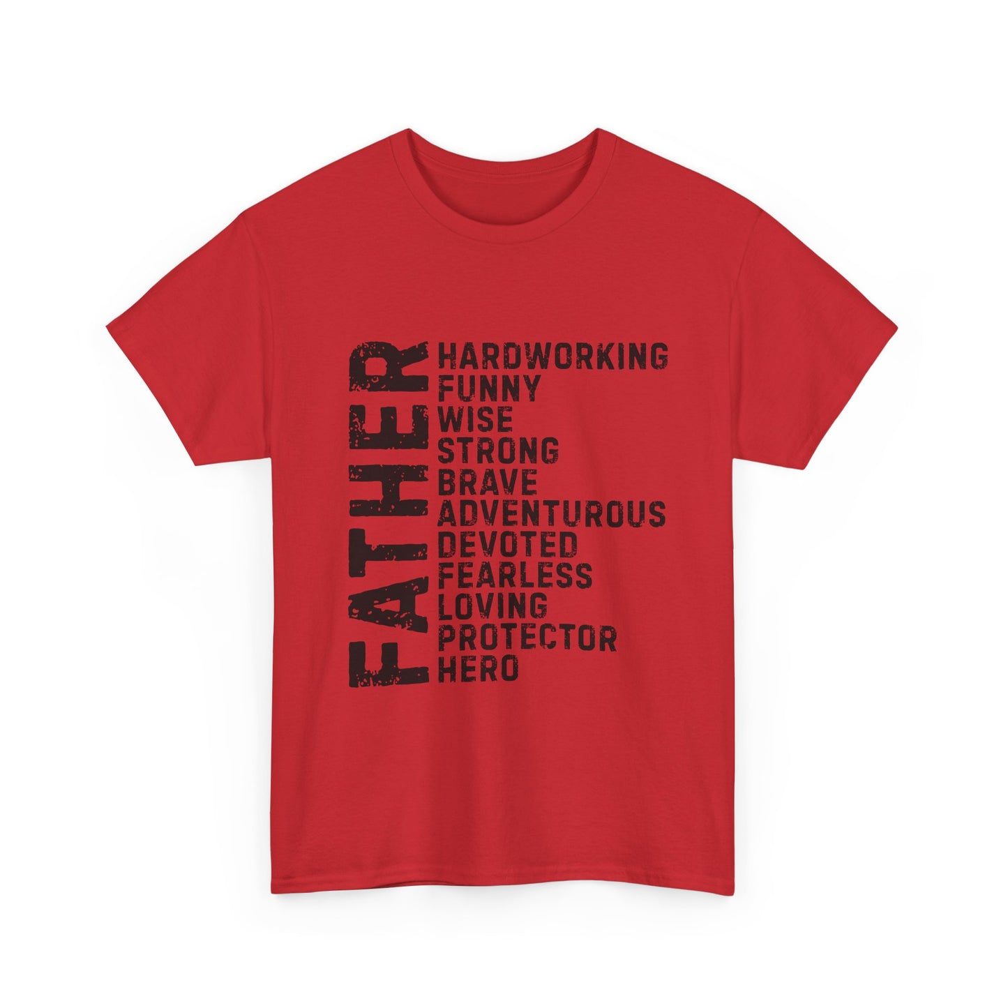 Father's Day Unisex Heavy Cotton Tee - Perfect Gift for Dad, Birthday Present, Adventure Tee, Funny Father's Day Shirt, Hero Dad Tee