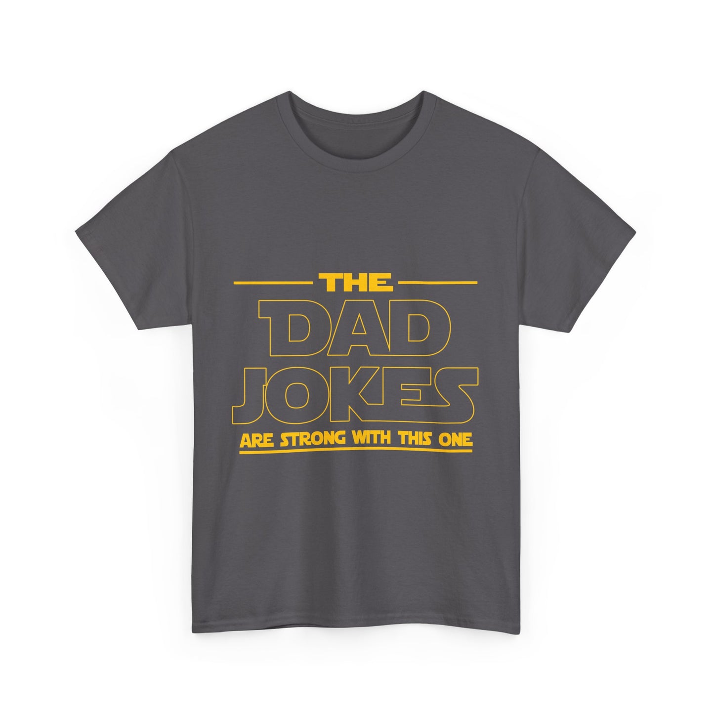Dad Jokes Unisex Heavy Cotton Tee, Funny Tee for Dads, Gift for Father's Day, Humor Shirt, Casual Wear, Family Gathering
