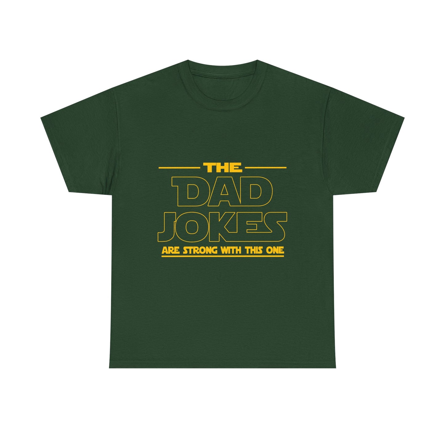 Dad Jokes Unisex Heavy Cotton Tee, Funny Tee for Dads, Gift for Father's Day, Humor Shirt, Casual Wear, Family Gathering