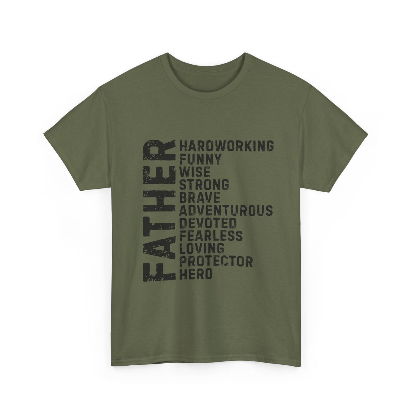 Father's Day Unisex Heavy Cotton Tee - Perfect Gift for Dad, Birthday Present, Adventure Tee, Funny Father's Day Shirt, Hero Dad Tee