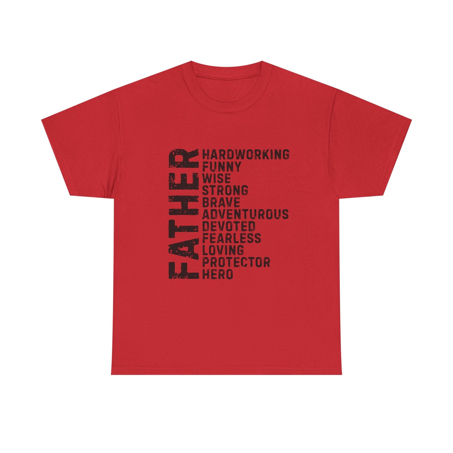 Father's Day Unisex Heavy Cotton Tee - Perfect Gift for Dad, Birthday Present, Adventure Tee, Funny Father's Day Shirt, Hero Dad Tee