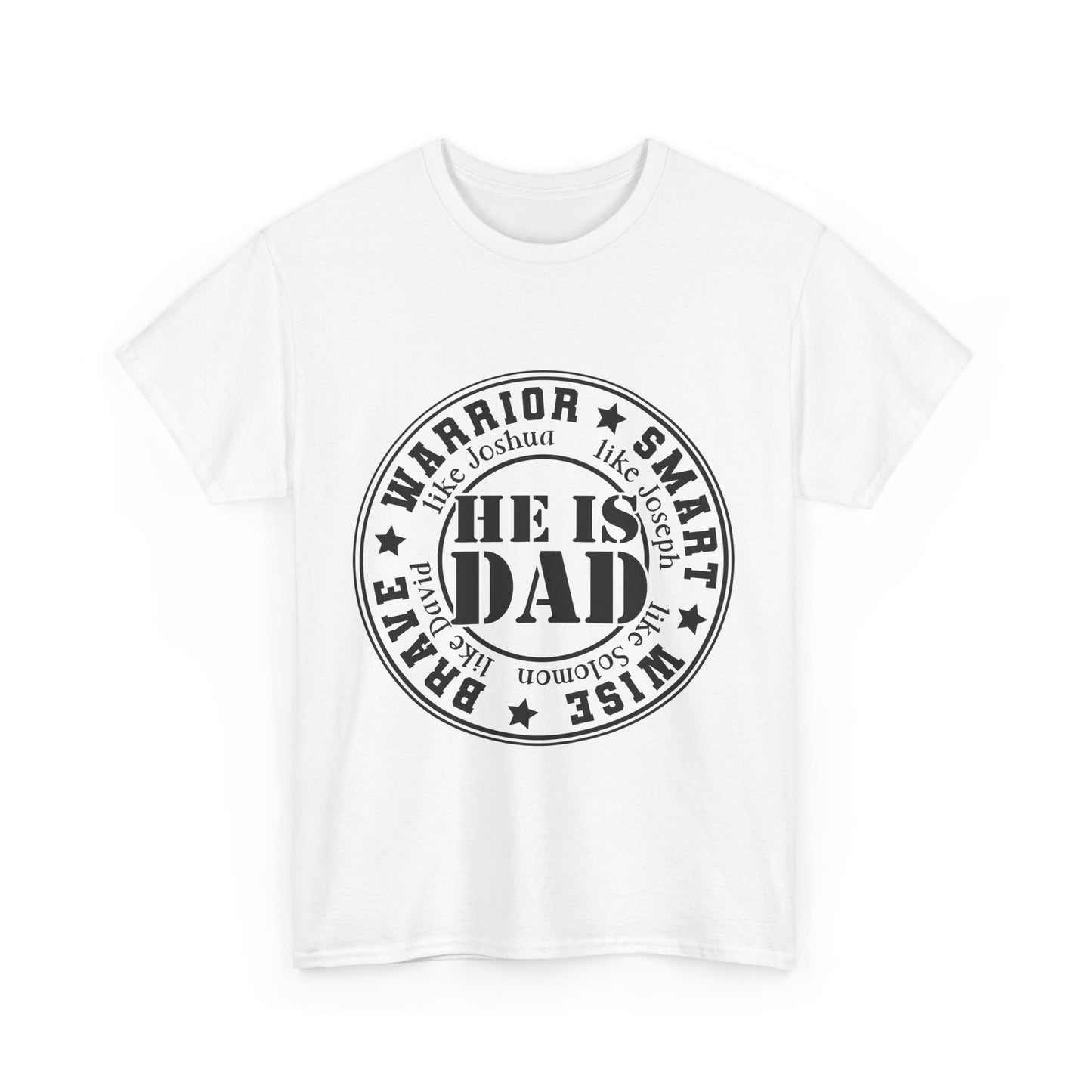 Father's Day Warrior Tee, Unisex Cotton Shirt, Gift for Dad, Smart and Brave T-Shirt, Inspirational Apparel