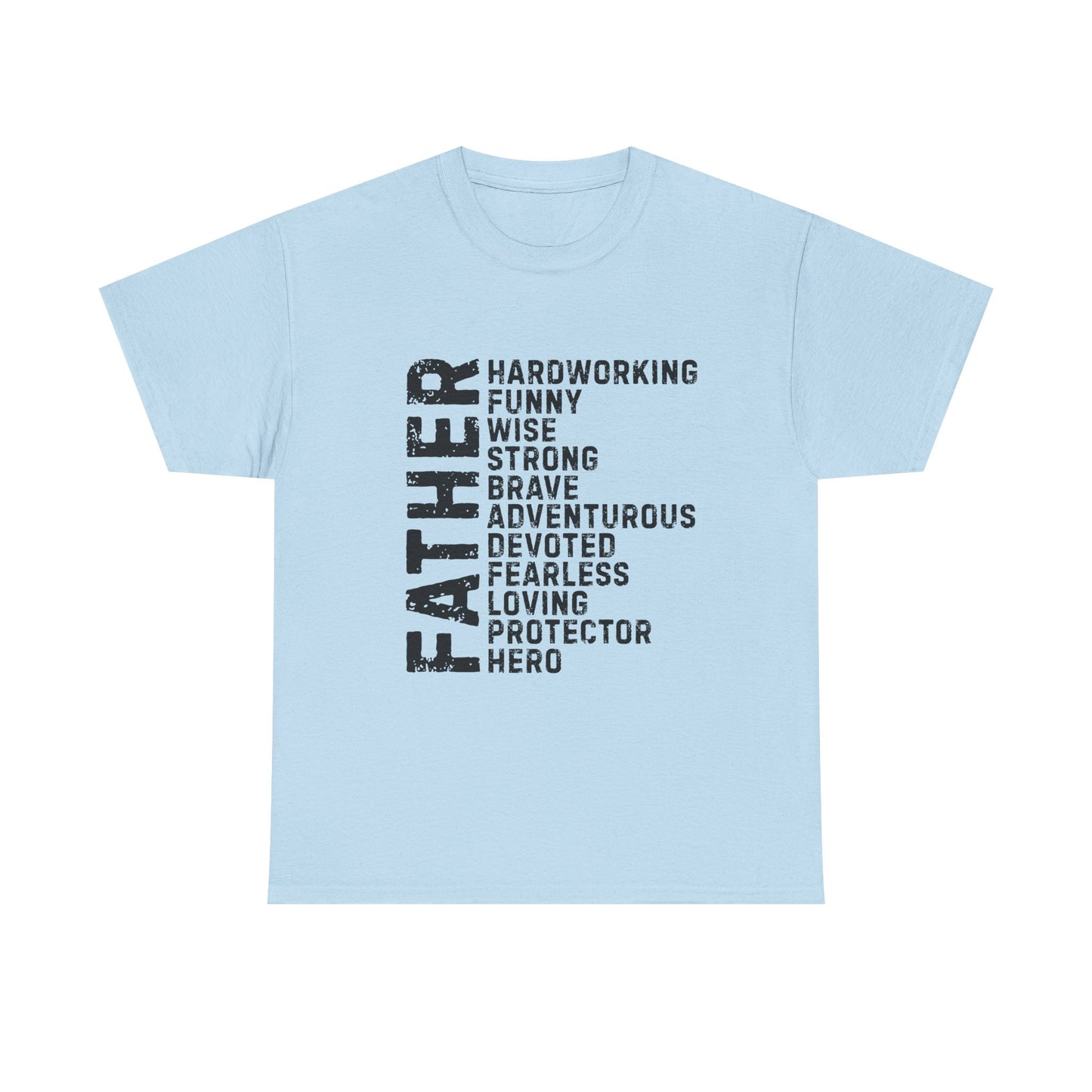 Father's Day Unisex Heavy Cotton Tee - Perfect Gift for Dad, Birthday Present, Adventure Tee, Funny Father's Day Shirt, Hero Dad Tee