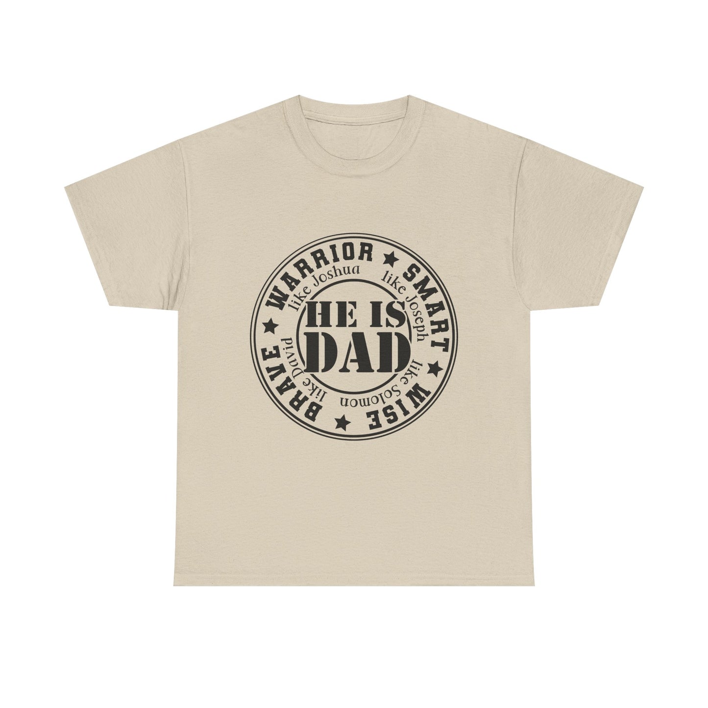 Father's Day Warrior Tee, Unisex Cotton Shirt, Gift for Dad, Smart and Brave T-Shirt, Inspirational Apparel