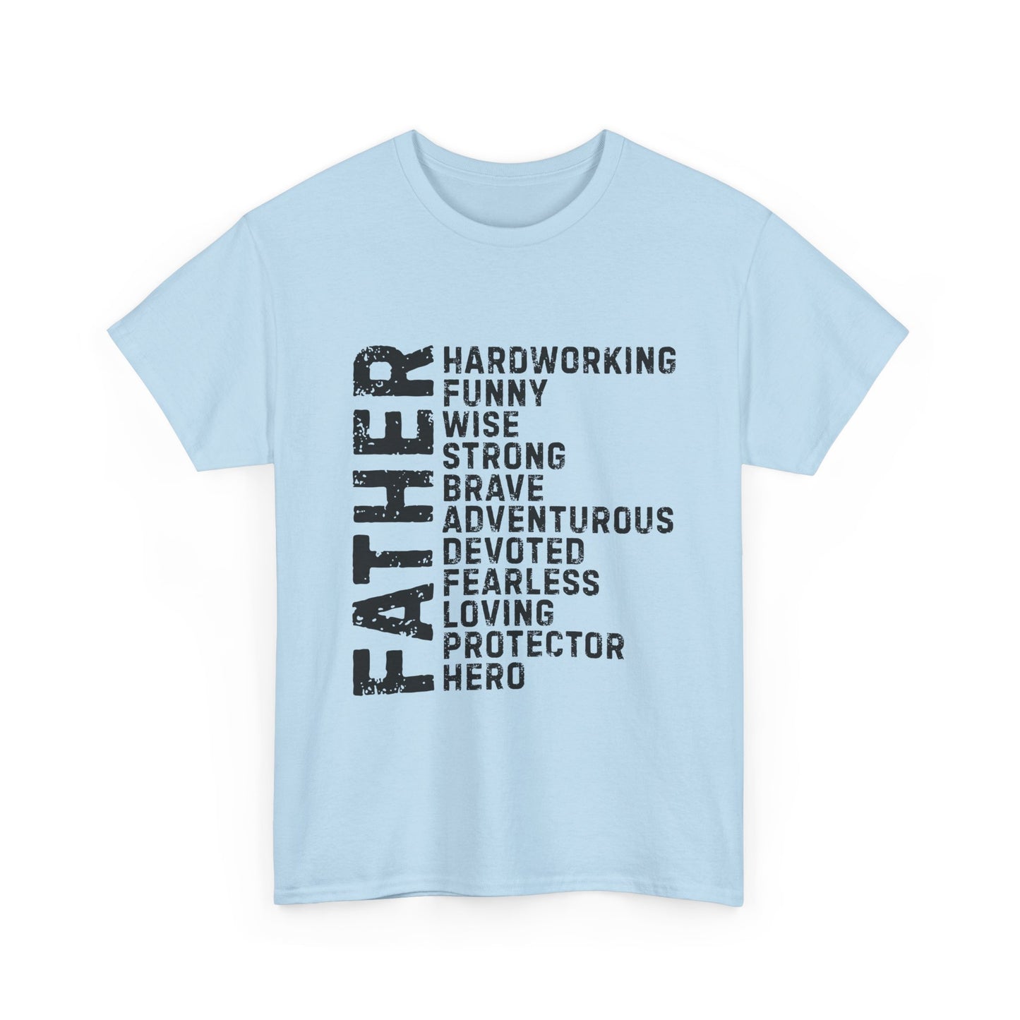 Father's Day Unisex Heavy Cotton Tee - Perfect Gift for Dad, Birthday Present, Adventure Tee, Funny Father's Day Shirt, Hero Dad Tee
