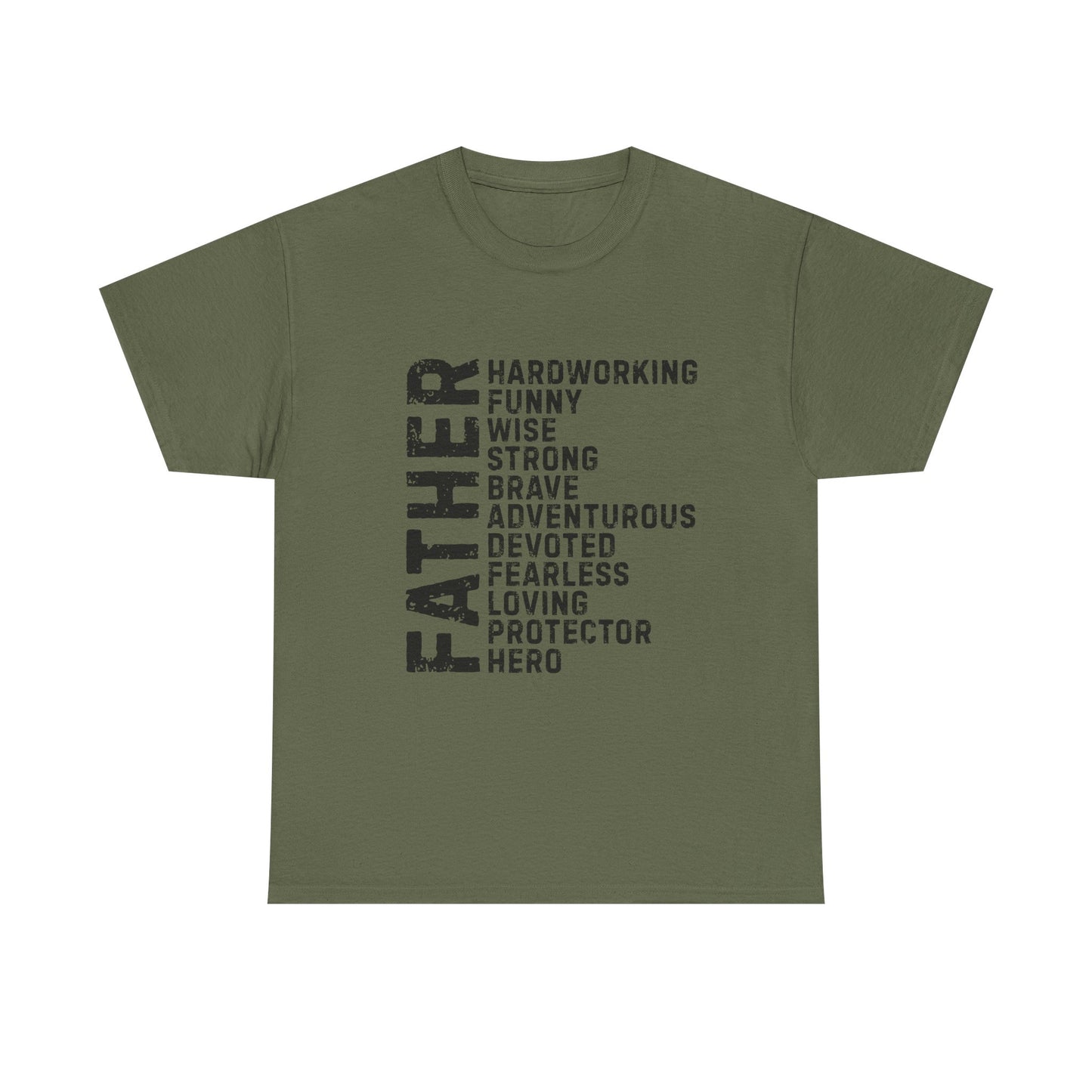 Father's Day Unisex Heavy Cotton Tee - Perfect Gift for Dad, Birthday Present, Adventure Tee, Funny Father's Day Shirt, Hero Dad Tee