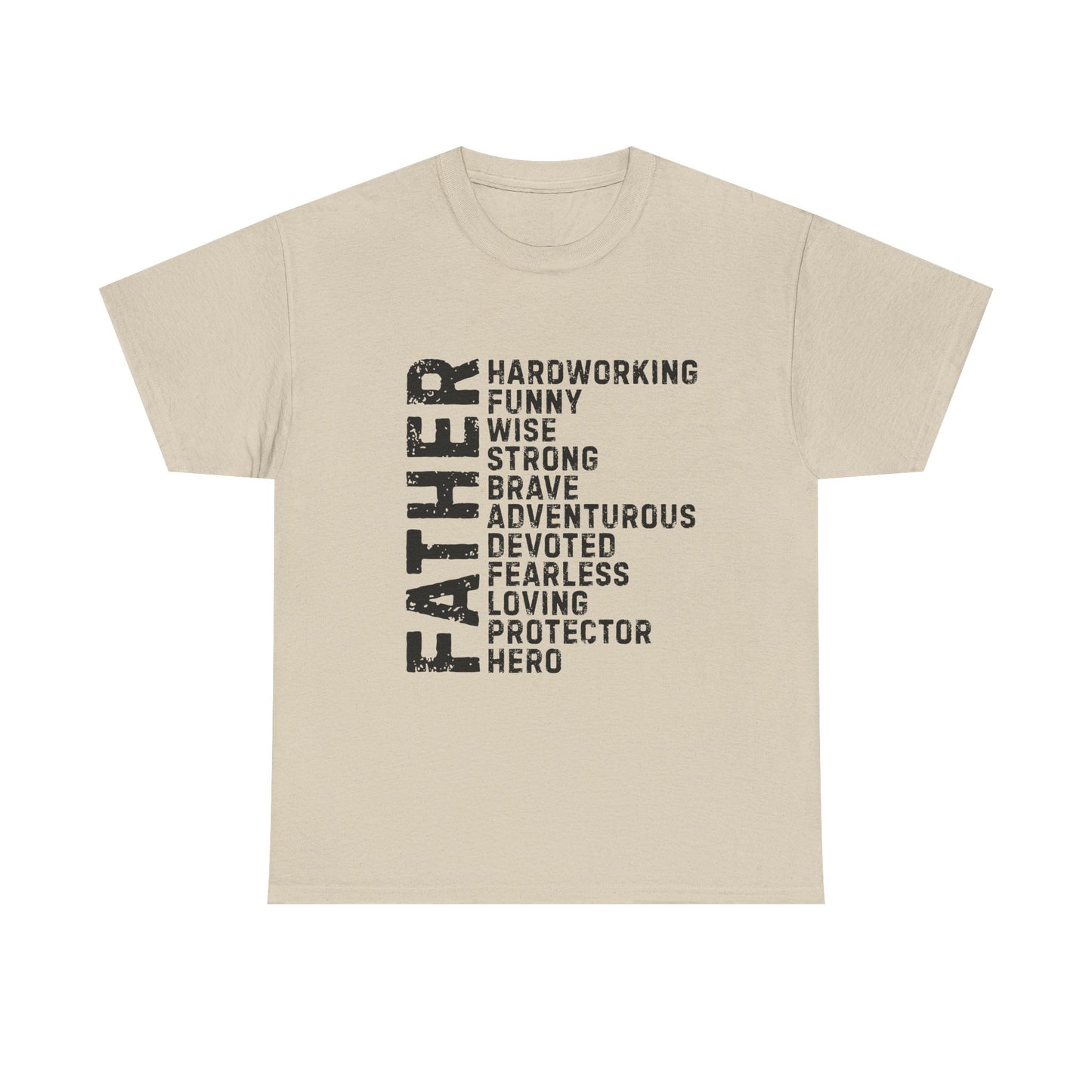 Father's Day Unisex Heavy Cotton Tee - Perfect Gift for Dad, Birthday Present, Adventure Tee, Funny Father's Day Shirt, Hero Dad Tee