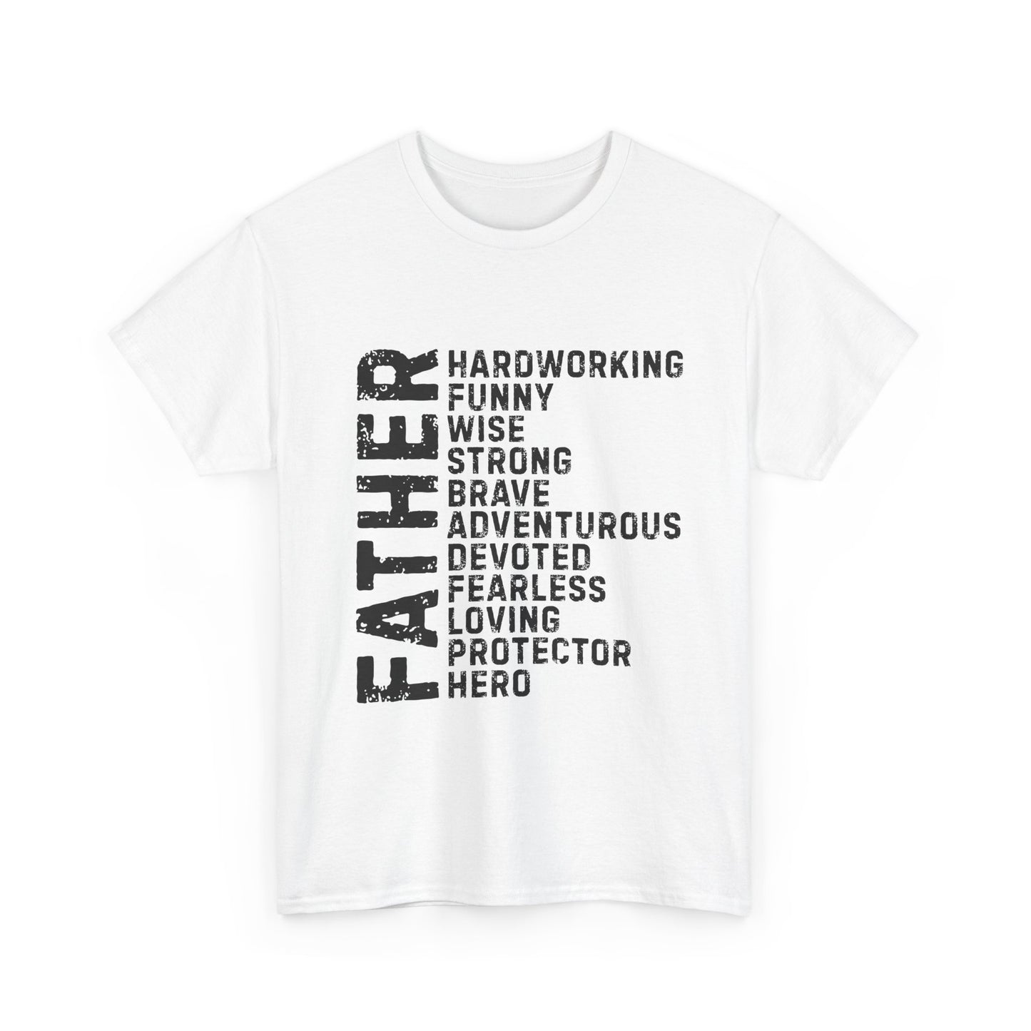 Father's Day Unisex Heavy Cotton Tee - Perfect Gift for Dad, Birthday Present, Adventure Tee, Funny Father's Day Shirt, Hero Dad Tee