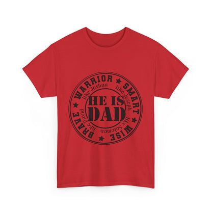 Father's Day Warrior Tee, Unisex Cotton Shirt, Gift for Dad, Smart and Brave T-Shirt, Inspirational Apparel