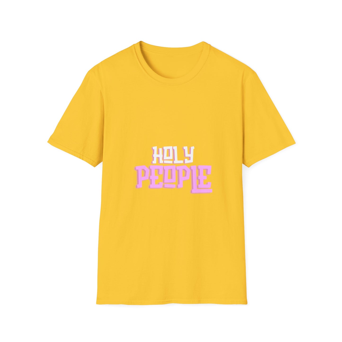 HOLY PEOPLE pink logo Unisex Softstyle T-Shirt