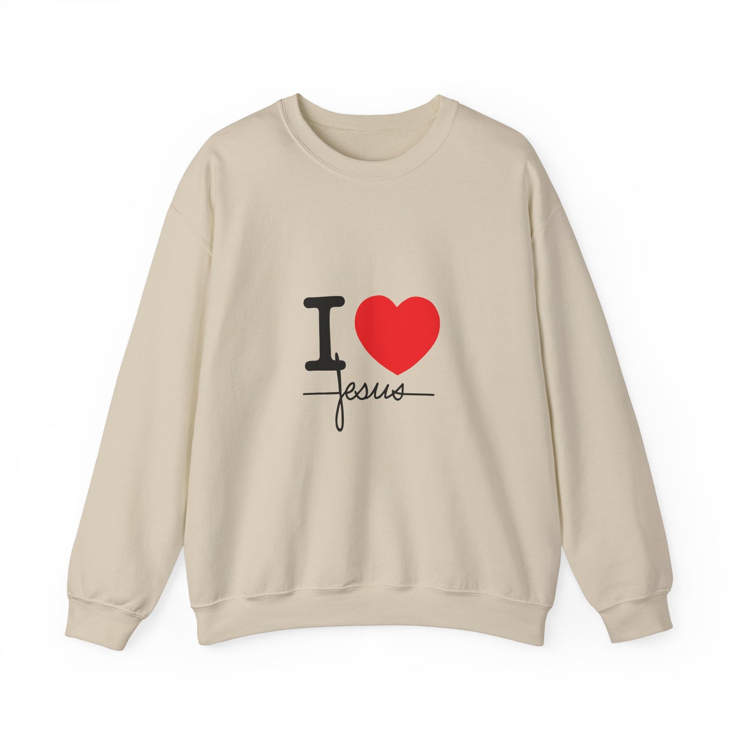 I LOVE JESUS  Crewneck Sweatshirt