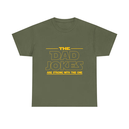 Dad Jokes Unisex Heavy Cotton Tee, Funny Tee for Dads, Gift for Father's Day, Humor Shirt, Casual Wear, Family Gathering