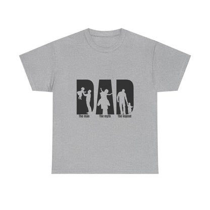 Father's Day Bad Dad Tee, Funny Gift for Dads, Unisex Heavy Cotton T-Shirt, Dad Humor, Perfect for Dad's Birthday