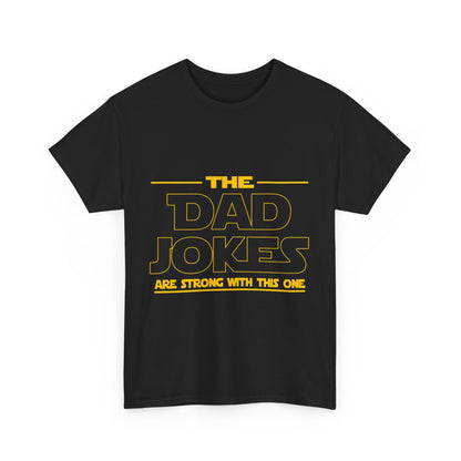Dad Jokes Unisex Heavy Cotton Tee, Funny Tee for Dads, Gift for Father's Day, Humor Shirt, Casual Wear, Family Gathering