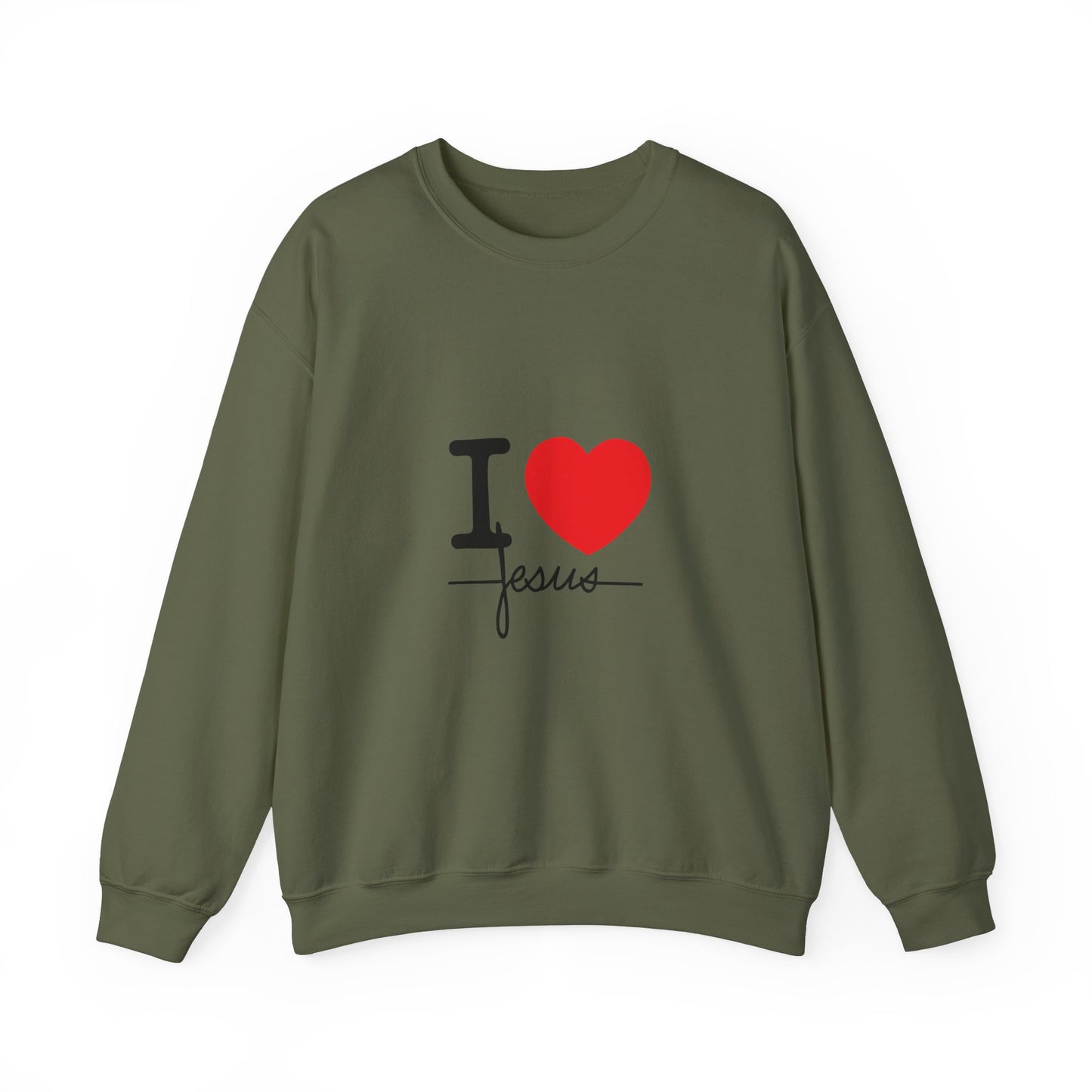 I LOVE JESUS  Crewneck Sweatshirt