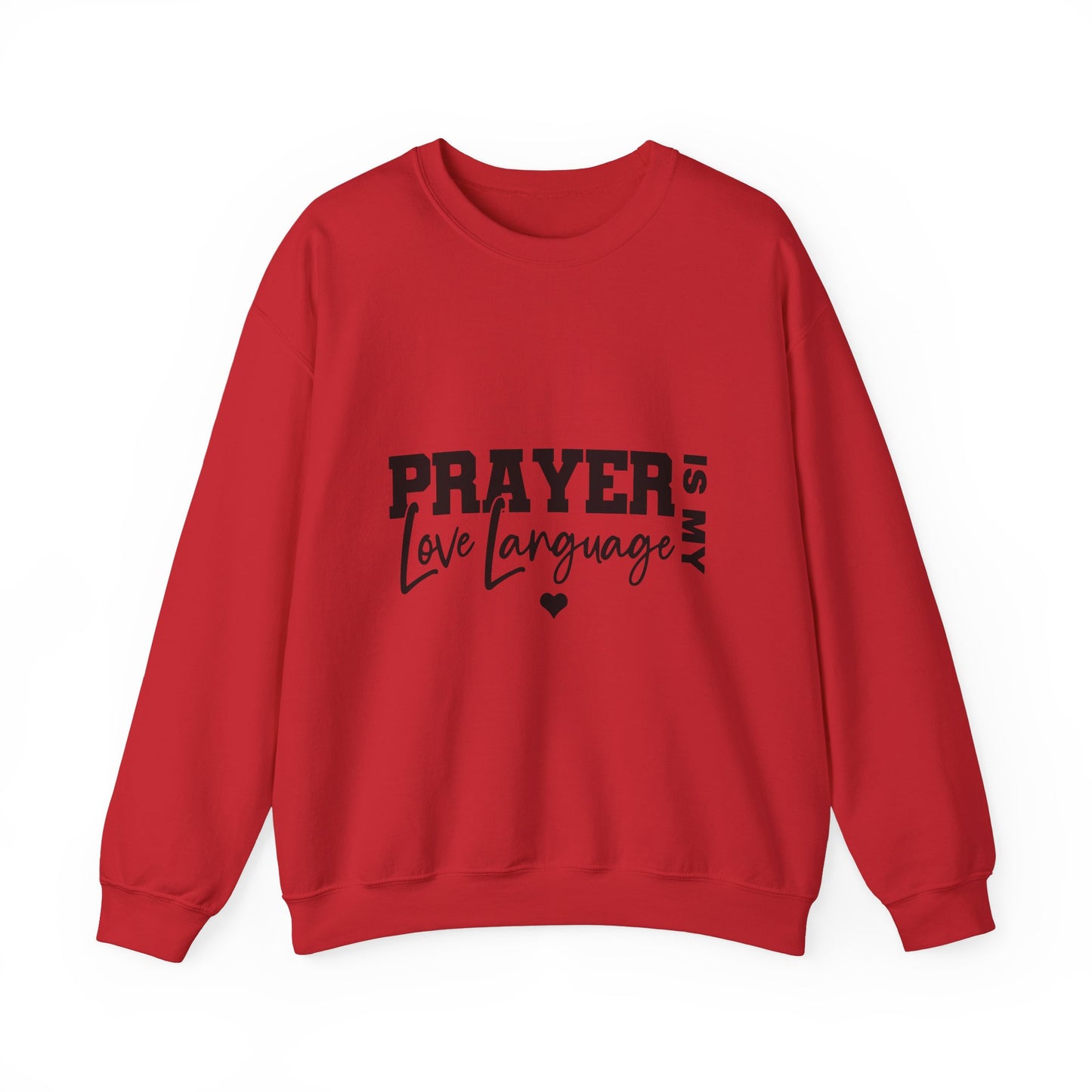 Prayer Is My Love Language Sweatshirt black logo