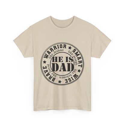 Father's Day Warrior Tee, Unisex Cotton Shirt, Gift for Dad, Smart and Brave T-Shirt, Inspirational Apparel