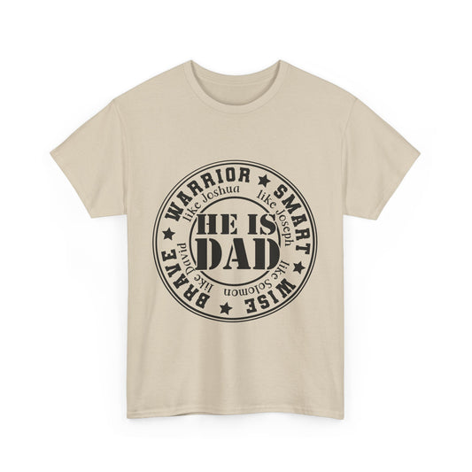 Father's Day Warrior Tee, Unisex Cotton Shirt, Gift for Dad, Smart and Brave T-Shirt, Inspirational Apparel