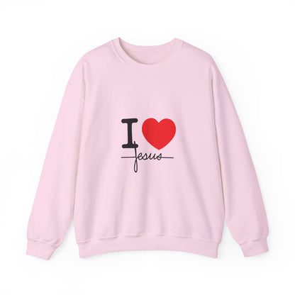 I LOVE JESUS  Crewneck Sweatshirt