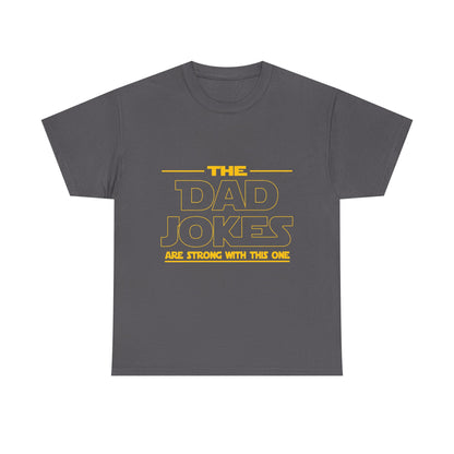 Dad Jokes Unisex Heavy Cotton Tee, Funny Tee for Dads, Gift for Father's Day, Humor Shirt, Casual Wear, Family Gathering