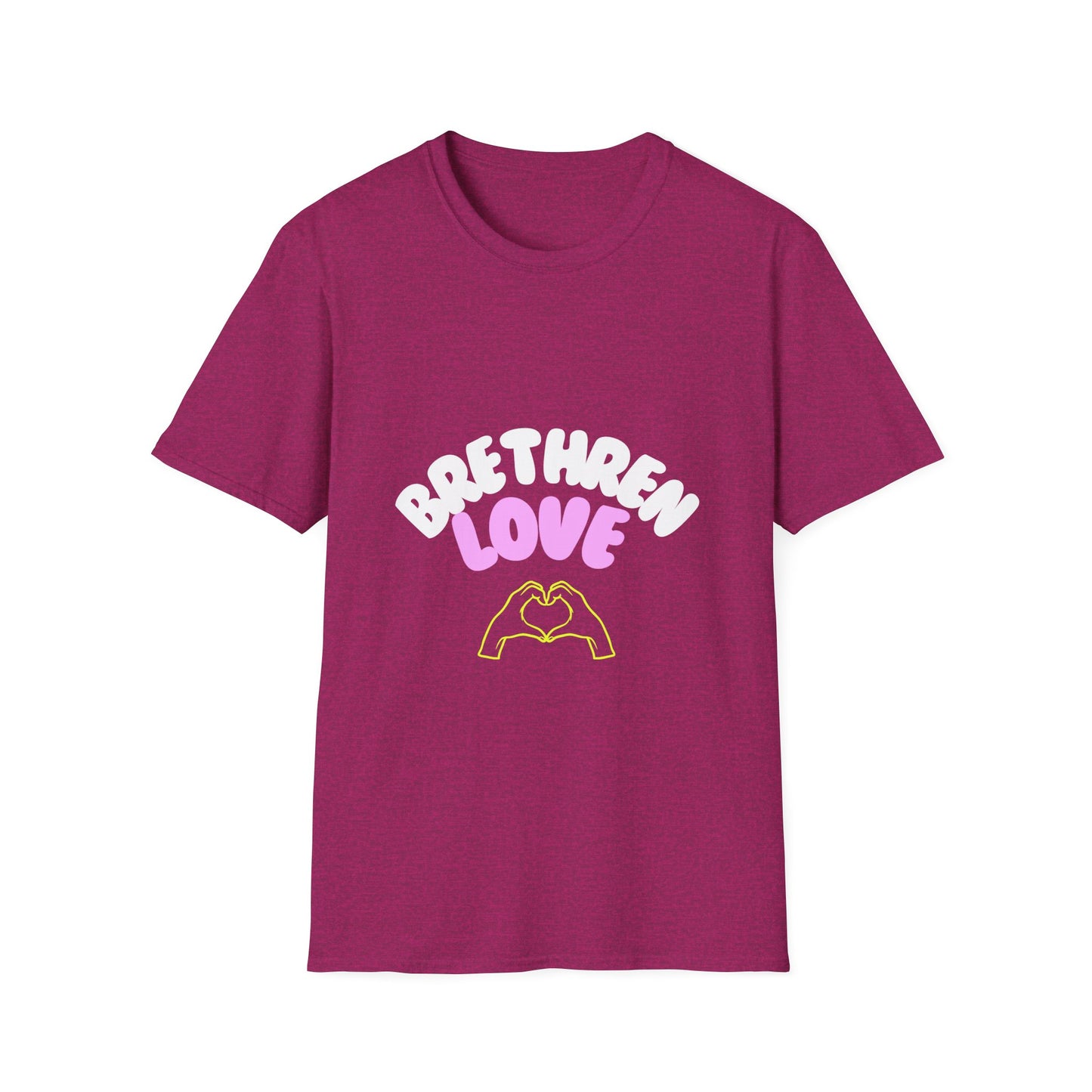 BRETHREN LOVE WHITE Unisex Softstyle T-Shirt