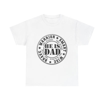 Father's Day Warrior Tee, Unisex Cotton Shirt, Gift for Dad, Smart and Brave T-Shirt, Inspirational Apparel