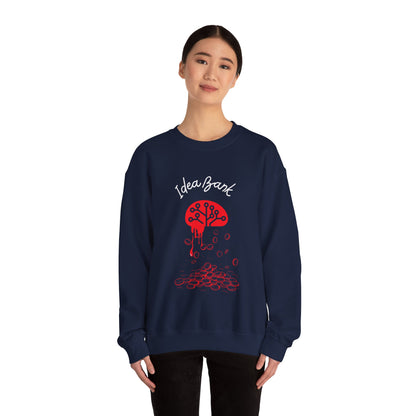 IDEA BANK red Crewneck Sweatshirt