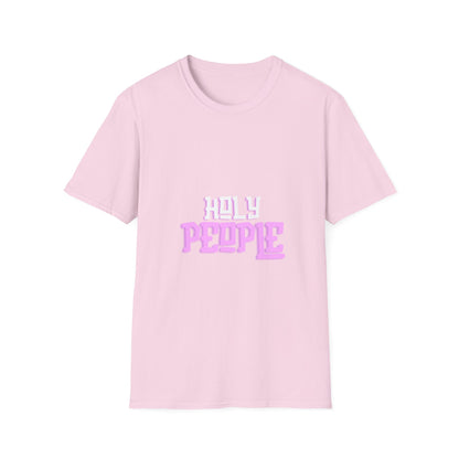 HOLY PEOPLE pink logo Unisex Softstyle T-Shirt