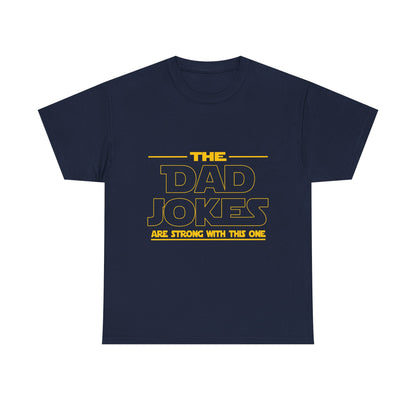 Dad Jokes Unisex Heavy Cotton Tee, Funny Tee for Dads, Gift for Father's Day, Humor Shirt, Casual Wear, Family Gathering