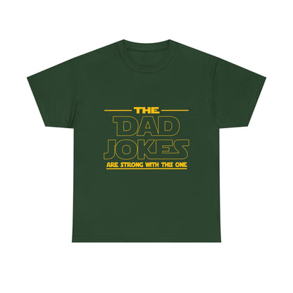 Dad Jokes Unisex Heavy Cotton Tee, Funny Tee for Dads, Gift for Father's Day, Humor Shirt, Casual Wear, Family Gathering