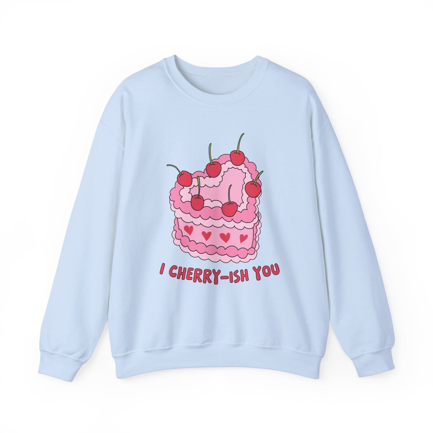 I Cherry Ish You,  Retro Valentine Heart Sweatshirt