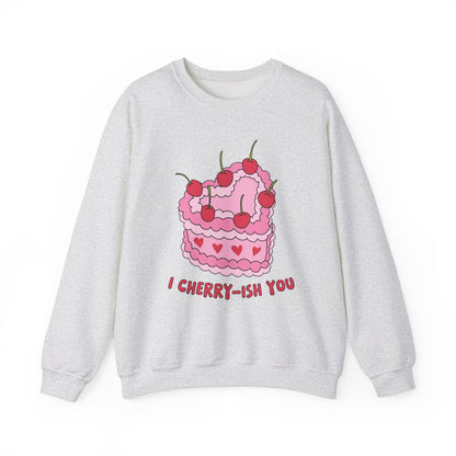 I Cherry Ish You,  Retro Valentine Heart Sweatshirt