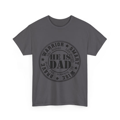 Father's Day Warrior Tee, Unisex Cotton Shirt, Gift for Dad, Smart and Brave T-Shirt, Inspirational Apparel