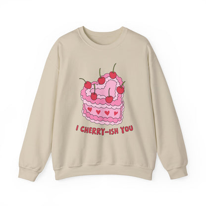 I Cherry Ish You,  Retro Valentine Heart Sweatshirt