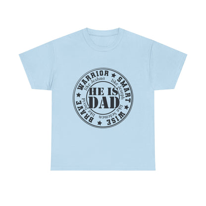 Father's Day Warrior Tee, Unisex Cotton Shirt, Gift for Dad, Smart and Brave T-Shirt, Inspirational Apparel