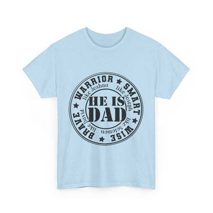 Father's Day Warrior Tee, Unisex Cotton Shirt, Gift for Dad, Smart and Brave T-Shirt, Inspirational Apparel