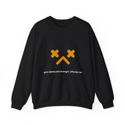 PASSWORD STRENGTH Sweatshirt yellow logo