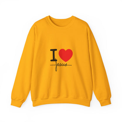 I LOVE JESUS  Crewneck Sweatshirt