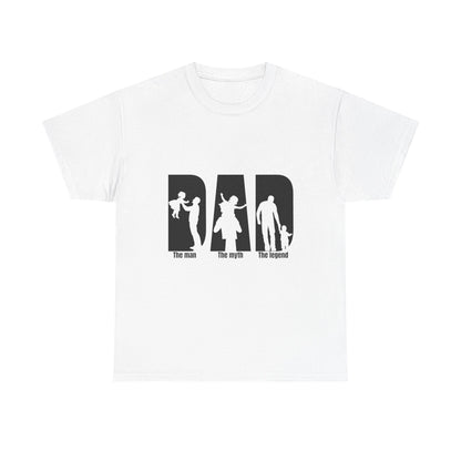 Father's Day Bad Dad Tee, Funny Gift for Dads, Unisex Heavy Cotton T-Shirt, Dad Humor, Perfect for Dad's Birthday