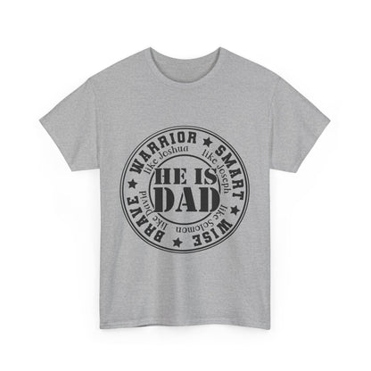 Father's Day Warrior Tee, Unisex Cotton Shirt, Gift for Dad, Smart and Brave T-Shirt, Inspirational Apparel