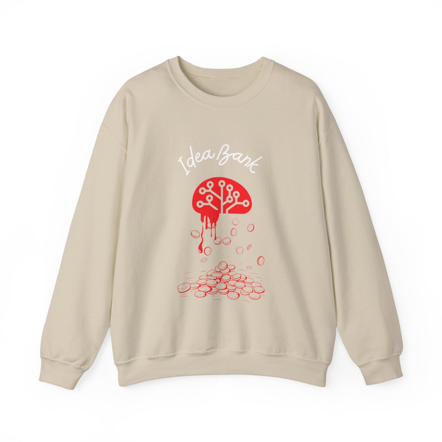 IDEA BANK red Crewneck Sweatshirt