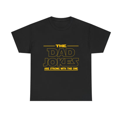 Dad Jokes Unisex Heavy Cotton Tee, Funny Tee for Dads, Gift for Father's Day, Humor Shirt, Casual Wear, Family Gathering